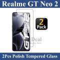 Realme GT Neo 2 Screen Protector Tempered Glass - Pack of 2. 