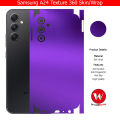 Samsung Galaxy A24 Skin/Wrap 360 Protection Sheet/ Carbon fiber/ Matte/ Transparent/ Lamination Back And Sides Included Camera Skin. 