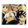 Anime Soul Eater Mens Short Wallet Coin Purse PU Cartoon Unisex Wallets ID/Credit Card Holder. 