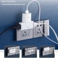3 In 1 US Power Plug Adapter 180 Degree Rotatable Socket Converter  Multi Plug Slim Wireless Outlet. 