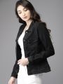 HOME SHOPPING 5   Women Black Washed Denim Jacket. 