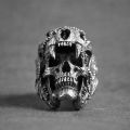 Retro Punk Skeleton Skull Rings For Men Women Gothic Halloween Accessories Gifts Personality Male Biker Rock Rap Ring Jewelry. 