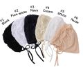 Breathable Hijab Undercap Summer Headcover Instant Mesh Bonnet Hijabs For Women Muslim Turbans Inner Cap Thin Muslim Women Hijab. 