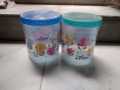 2 Pcs Storage Jars Plastic Canisters with Lids 900ml. 