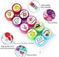 10pcs Appreciation Stamps star smiling face, nice work etc Kids Stamp Set Motivation Sticker School Scrapbooking Stamp DIY Teachers Self Inking Praise Reward Stamps For Scrapbooking. 