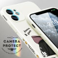 Hontinga for Infinix Note 30 4G 5G Back Cover Green Hair Boy Side Design Phone Case Square Soft Liquid Silicone Mobile Cover. 