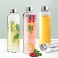 Glass Water Bottle 500 ml, Glass Beverage Bottle. 