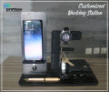 Custom Wooden MDF Docking Station Phone Stand Desk Organizer. 