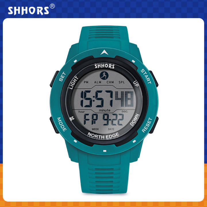 【Can last for 5 years】 Monkey Time HHOR  Round Electronic Sports Luminous Alarm Clock Timing Male and Female Student Electronic Watch