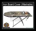 IRON STAND COVER, IRON TABLE COVER HIGH-TEMPERATURE RESISTANT, ELASTIC EDGES OR STRAPS FOR A SECURE HOLD ON THE IRONING BOARD, IRONING BOARD COVER, RANDOM DESIGNS & COLORS WITH THE SIZE OF 20X48. 