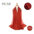 Luxury Plain Chiffon Georgette Hijab for Women - 70x30 Inches. 