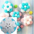 6 pcs Flower Balloons Decoration Accessories Plum Clip Surprise Birthday wedding party Plastic Clip Globos balloon Decoration Accessories. 