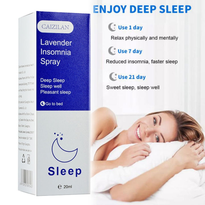 20ml Lavender Insomnia Spary Deep Sleep Pleasant Sleep Insomnia Essential Oil Soothe Enjoyable Sleep Insomnia Therapy Aids Spray