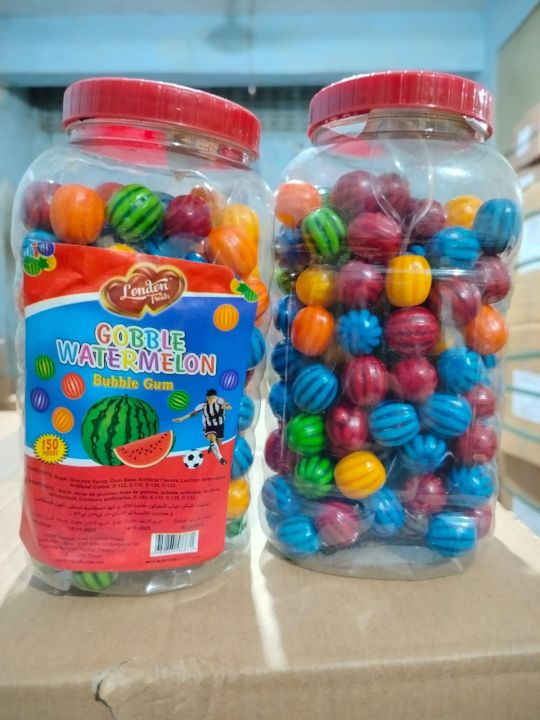 (130 pcs) Gobble Water Melon Bubble Gum