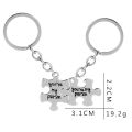 2 pcs TV Jewelry Greys Anatomy Keychain You Are My Person Puzzle Pendant Key Rings Best Friend Key Trinket Friendship Gift. 