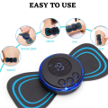 Electric EMS Neck Back Body Massager Portable Mini Massage Patch For Muscle Pain Relief Rechargeable Body and Shoulder Massager. 
