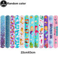 5pcs Mermaid Ballon Mermaid Tail Shell Foil Balloon Mermaid Rubber Ring Slap Bracelet keychain Under The Sea Mermaid Party Favor. 