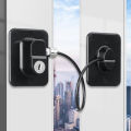 High-quality Fridge Lock Child-proof Refrigerator Door Lock Set Keep Kitchen Safe Easy Installation Ideal for Adjustable Refrigerator Lock. 