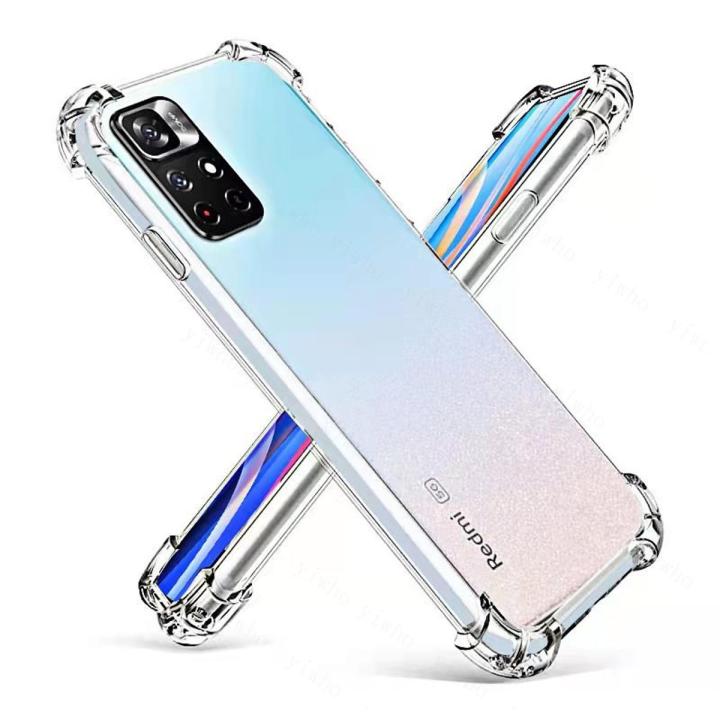 Xiaomi Redmi Note 11 ShockProof Airbag Anti-Burst Scratch Proof Transparent TPU Mobile Back Case