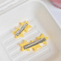 Cute hairpin Cartoon hairpin Stylish hairpin Girl children hairpin One line hairpin Kawaii hairpin Star hairpin Yellow hairpin hairpin for Children hairpin Girls' accessories Summer hairpin wear. 