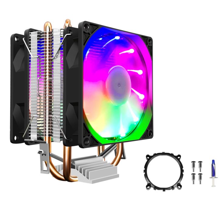 CPU Cooler Fan Heat Pipes Processor Cooler for AMD AM2 AM2+ AM3 for LGA 775 115X 1200 Silent Radiator Dual Fan