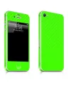 Iphone 4S Green Carbon Fiber Texture Mobile Skin. 