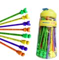 Pack of 48 - Piano Lead Pencil Star with Fancy Eraser. 