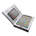Spanish English Mini Tablet Learning Computer for Children Early Education Multifunctional Point Reading Machine Kids Toys Gift. 