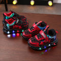 HUIYUAN Boys light up spiderman shoes. 