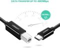UGREEN__ Type C Printer Cable, 2M USB-C to USB Type B Printer Scanner High Speed Cable, Compatible with HP/ Epson/ Canon/ Xerox /Samsung Etc. 