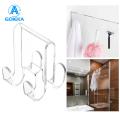 GOIKEA Transparent Watch Hanger Strong Transparent Shower Door Hook for Towels Clothes Anti-slip Bathroom Robe Hanger with Double Sides Great Load Bearing Thickness Razor Holder Included Acrylic Towel Hook. 