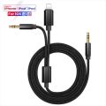 2 in 1 Aux Cable for iPhone and Android Phone,3.5mm AUX Audio Adapter,Car Aux Audio Cable for iPhone 14 13 12 11 Mini Max Pro X XR XS Se 8 8P 7 7P /X/XS/XR/XS MAX and Smart Phones with 3.5mm Audio Port (1m/3.3ft). 