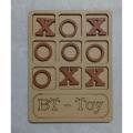 tick tac toe (tick cross) game wooden material board game. 