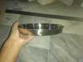 1 Piece Hindu Thaali Large Round Plate Heavy Stainless Steel 10.7 inches. 