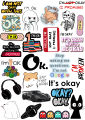 Funny I'm Okay Sarcastic Sticker Pack of 25 Aesthetic Mood Decals for Laptops, Journals & Mobile Covers Relatable Student & Office Humor sticker 2inchx3inch each sticker size Sarcastic laptop stickers Relatable mood decals Aesthetic black & white sticker. 