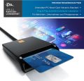 CSL - USB Smart Card Reader - Plug and Play - Power Status LED - USB Bus Powered - HBCI Capable - Windows 10 11 Compatible - Black - No ID Card R1902. 