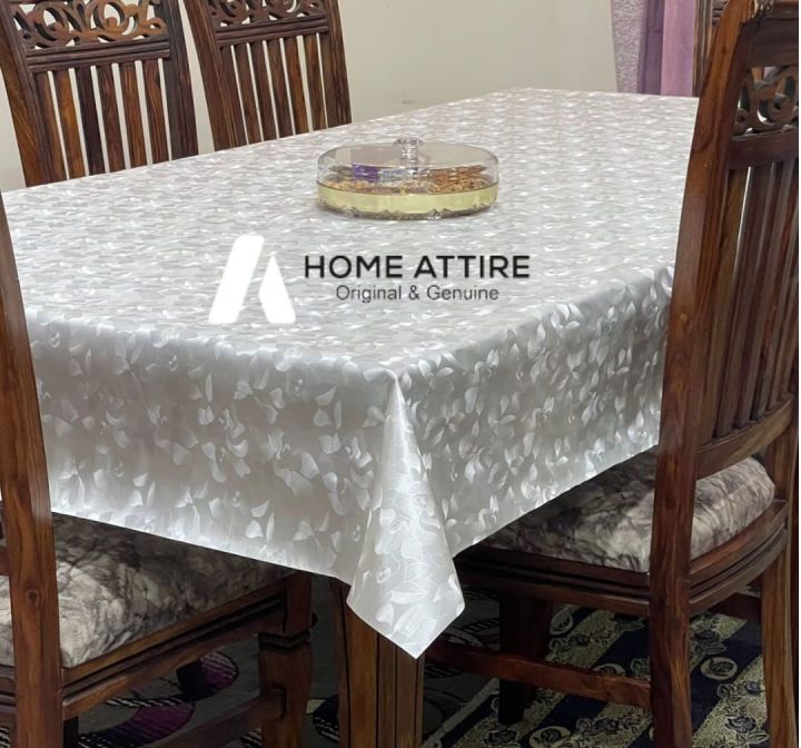6 Chairs Rectangle (60 x 90) Inches Fancy Dining Table Cover Sheet  Dastarkhwan for Dining Table  Dastarkhwan Table Cover  6 Chairs Dining Table Sheet Cover  Dining Table Cover Sheet Plastic  6 Seater Dining Table Cover