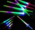 Beautiful Plastic Made Kids Lighting Sword toy In Multi Colors with Expendable function. 