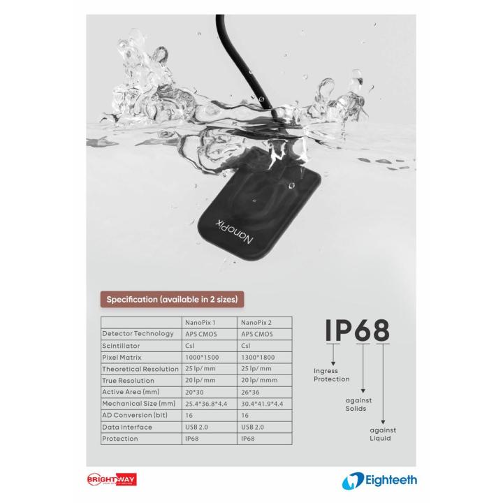 Eighteeth NanoPix Intraoral X-Ray RVG Sensor - NANOPIX INTRAORAL DENTAL ...