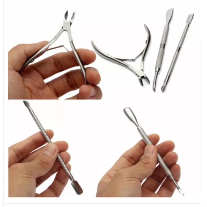 Professional Manicure Pedicure Kit Nail Clipper ,Double Headed Cuticle Pusher and Toe Nail Pin Set Beauty Instruments For Men and Women, Stainless Steel Ingrown Toenail Fungus Treatment Tool Fingernail Clipper Trimmer Nail Cleaner Tools