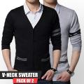 New V Neck Sweater For Men Winter. 