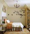 Beautiful Corner tree for wall decoration corner branch for wall decals with birds flying. 