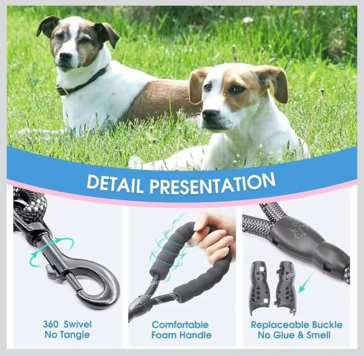 Reflective%20Braided%20Nylon%20Rope%20Dog%20Leash%20for%20Large%20Dogs%20%7C%20Heavy%20Duty%20Strong%20Walking%20Lead%20PS521%20PS-LH%20-%20Image%205