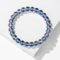 Fashion Crystal Moonstone Bracelet Flash Shining Stone 8mm Beads Bracelet For Men Women Elastic Jewelry Handmade Wristband. 