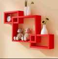 Wall mounted Wooden piece decoration shelves racks wall decor home decor office tiers decoration piece holder Box intersect shelves 6 Tier wall decoration shelf. 