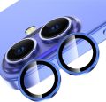 For Iphone 16/Iphone 16 Plus Camera Lens Protector HD Tempered Metal Glass Camera Screen Protector Cover Film Aluminum Alloy Lens (Case Friendly). 
