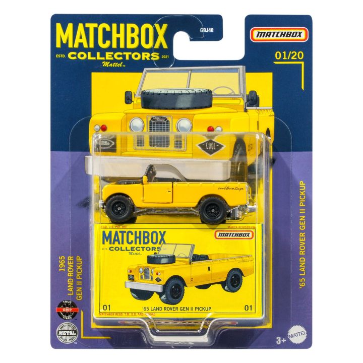 Confezione 9 Matchbox 2022 &ndash; Esclusiva Land Rover Gen II 1965 Rossa Con Barre Portatutto