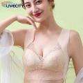 Wireless Bra Comfortable Lace Plus Size Seamless Push Up Padded Sports Bra for Women Anti-snagging Breathable Underwear Breast Support Bra. 