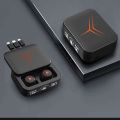 M88 Plus Wireless Earbuds TWS Bluetooth Headset  With 3 cable Charger Box LED Display Earbuds With Mic. 
