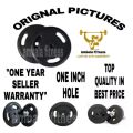 Pair Of 1kg 2kg 3kg 4KG 5kg 8kg 10Kg High Quality Professional Rubber Plates 1 inch Hole. 